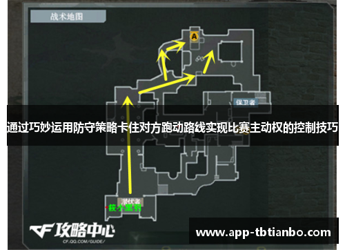 通过巧妙运用防守策略卡住对方跑动路线实现比赛主动权的控制技巧
